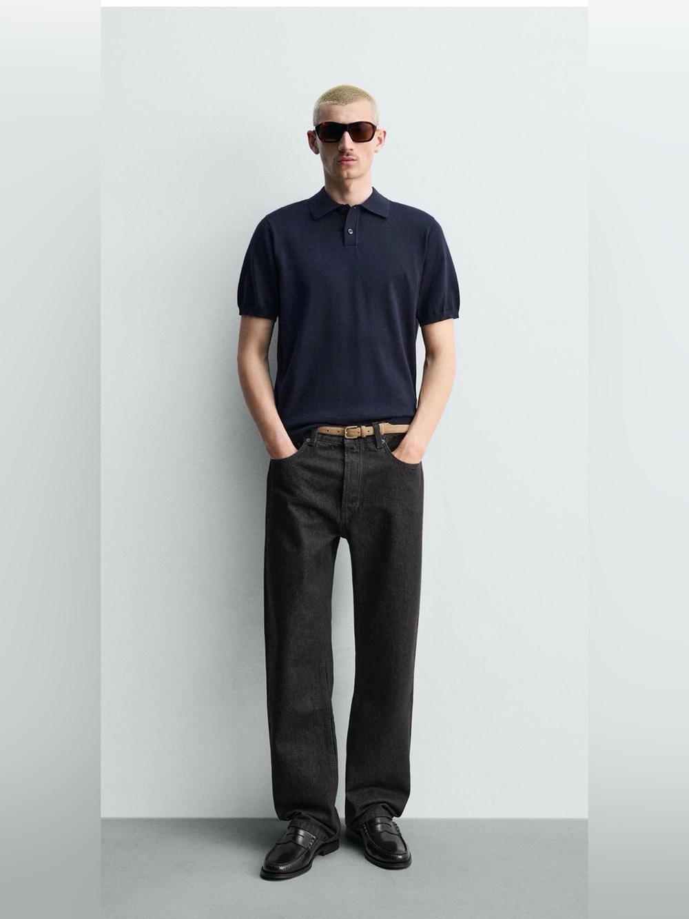 Zara Regular Fit Knit Polo